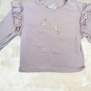 Disney Minnie Mouse Lavender Long Sleeve Tee